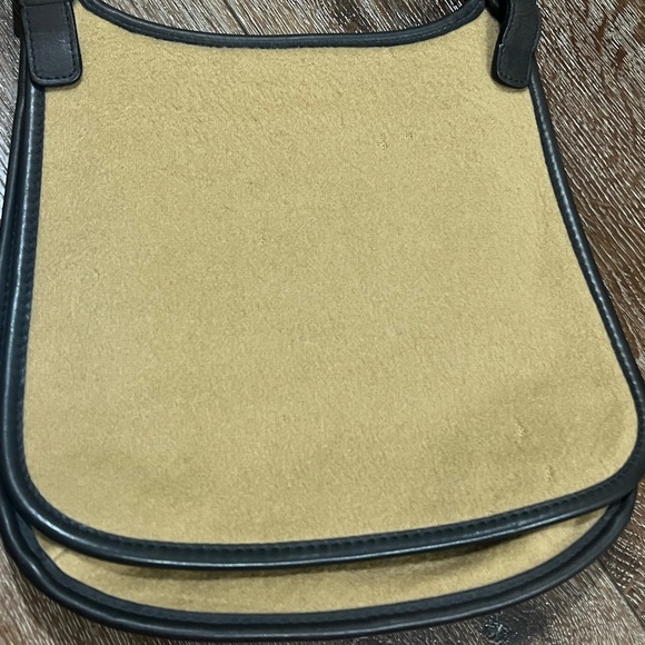 Coach wool crossbody bag tan and black - Picture 9 of 11